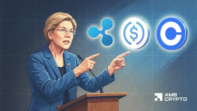 Lobbygroep daagt senator Warren uit over goedkeuringen van cryptobankcharters
