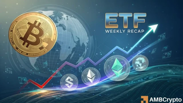 Weekly ETF recap: How Bitcoin, Ethereum, Solana & XRP funds stacked up?