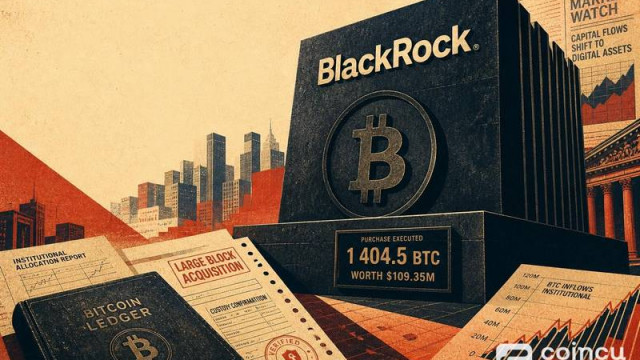BlackRock Bought 1,404.5 BTC Worth $109.35M