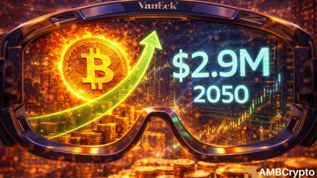 Bitcoin to $2.9M by 2050? VanEck outlines bold base-case scenario