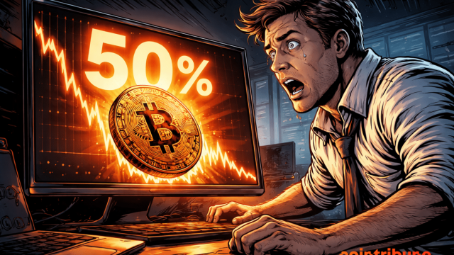 Bitcoin Sharpe Ratio Hits Rare Low as 50% Drawdown Deepens