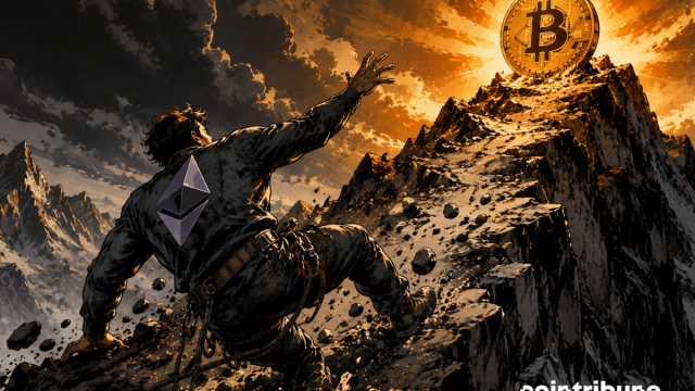 Bitcoin gewinnt an Dominanz, während Ethereum Schwierigkeiten hat, sich zu erholen