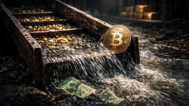 After this steep dollar plunge will Bitcoin join the Gold rush or succumb to a risk-off reality?