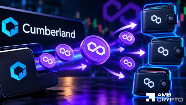 Polygon slides to $0.095 as Cumberland moves $1.41M POL off exchanges