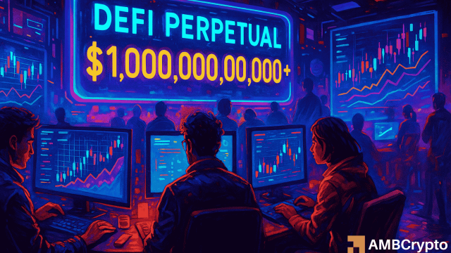 DeFi perpetual futures cross $1T monthly volume for the first time!