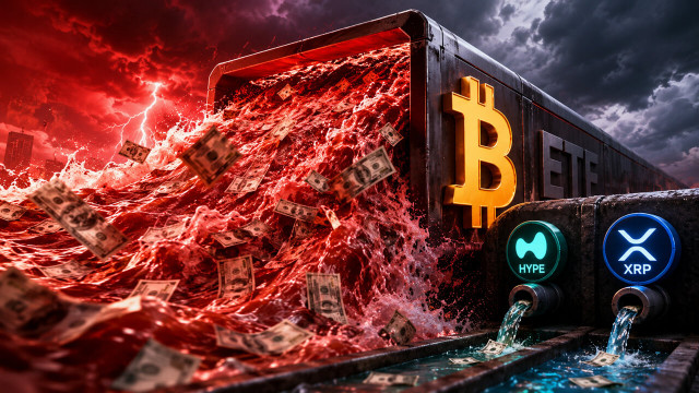 Investoren haben 2,5 Milliarden US-Dollar aus Bitcoin- und Ethereum-ETFs abgezogen, aber Hyperliquid und XRP fanden immer noch Käufer