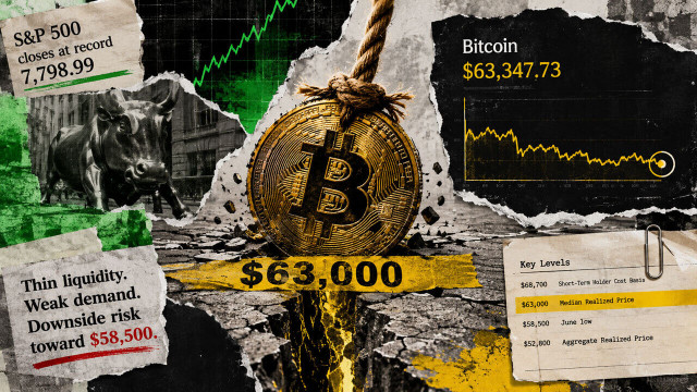 Bitcoin's stall around $63,000 exposes how weak its buyers have become amid record high S&P 500