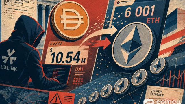 UXLINK Hacker Swaps $10.54M in DAI for 6,001 ETH