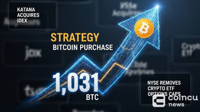 Strategy Adds 1,031 BTC; Katana Acquires IDEX; NYSE Removes Crypto ETF Options Caps