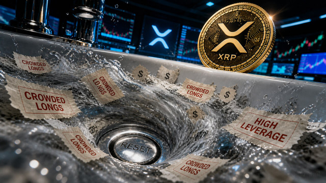 XRP's leverage has been flushed out while price holds – and the next move is now wide open