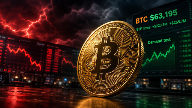 Bitcoin price rebounds to $63K as leverage returns creating short term volatility risk