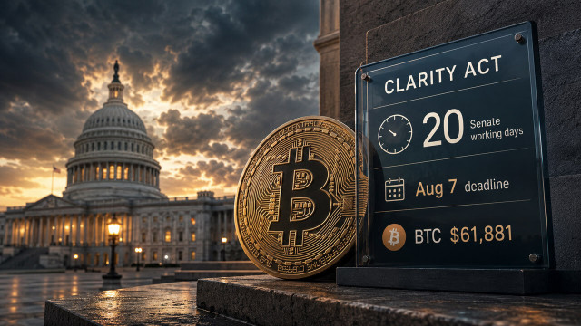 Bitcoin's rally has 4 weeks to get its Washington CLARITY catalyst before the clock runs out