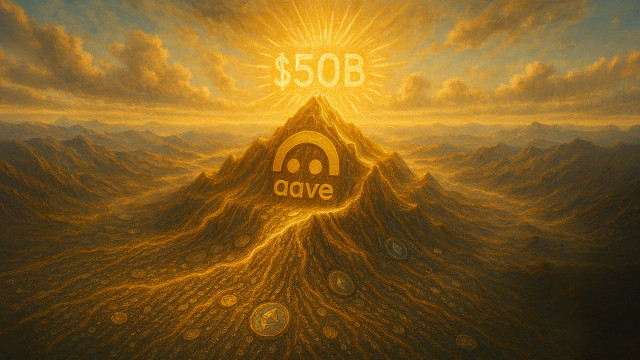 Aave net deposits of $50 billion compares to ranking in top 50 of banks in US