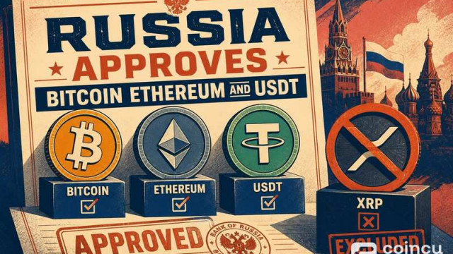 Russia Approves Bitcoin, Ethereum and USDT Trading, Excludes XRP