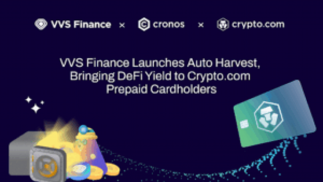 Crypto.com and VVS Finance convert the rewards from the Farm DeFi onto the prepaid card