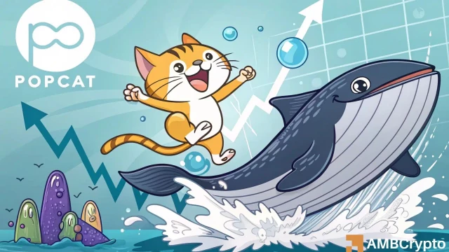 Popcat's $100 mln volume spike and whale buy-up: Is $0.45 near?