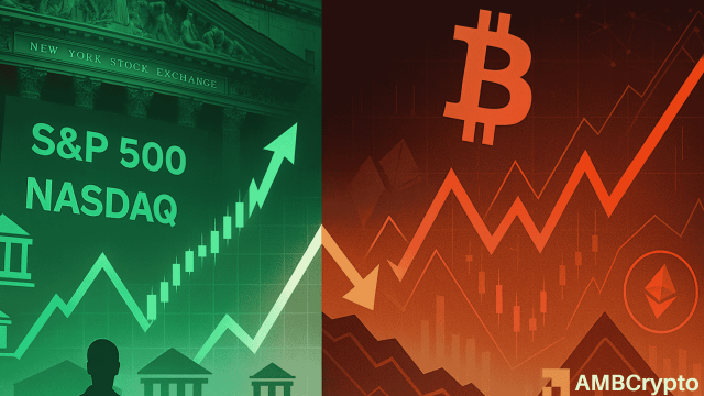 Thumbnail for article: Stocks hold firm as crypto sells off—Why the two markets have suddenly diverged