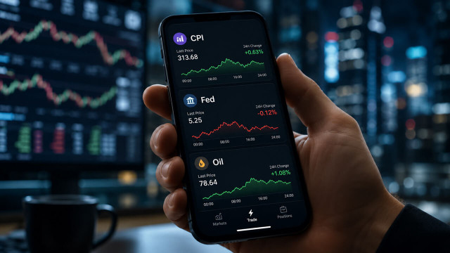 ماذا يحدث عندما يتمكن متداولو العملات المشفرة من المراهنة على مؤشر أسعار المستهلك وتخفيضات بنك الاحتياطي الفيدرالي والنفط على مدار الساعة طوال أيام الأسبوع؟