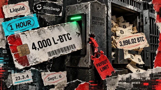 Alpen says AI identified Liquid's $320M BTC exploit in an hour. Could a payout limit have stopped it?