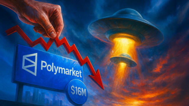 Featured image for article: Polymarket faces major credibility crisis after whales forced a “YES” UFO vote without evidence