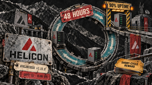 Avalanche's Helicon upgrade cuts validator lockups from 14 days to 48 hours