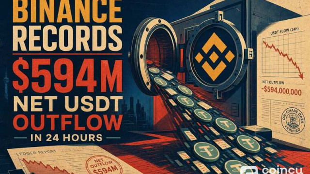 Binance Records $594M Net USDT Outflow in 24 Hours