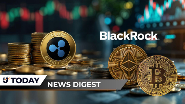U.Today Crypto Digest: Ripple's RLUSD Eyes $1.5 Billion Milestone, BlackRock Dumps Staggering $671 Million in Bitcoin and Ethereum, XRP Hits 1,407% Liquidation Imbalance