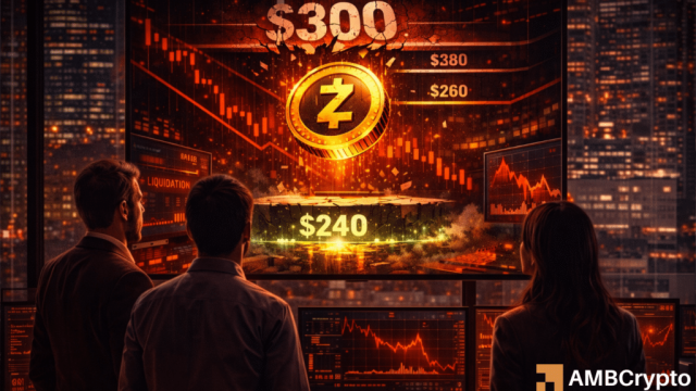 ZEC breaks $300 support as bears tighten grip – $200 next for Zcash IF