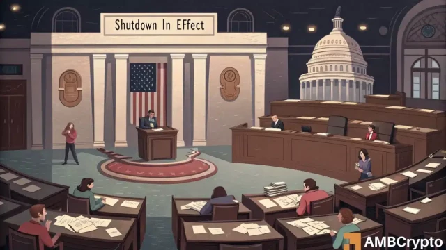 U.S. government shutdown delays crypto legislation to 2026