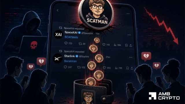Hackers use SpaceXAI, Starlink X accounts to pump SCATMAN: Token crashes 98%