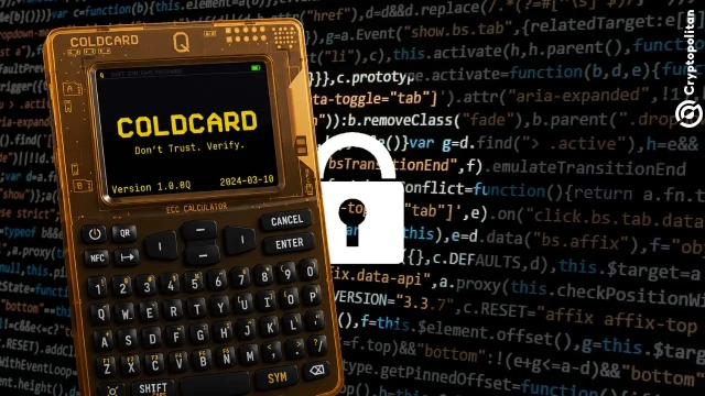 594 BTC drained in 25 minutes as Coldcard flaw sparks alarm