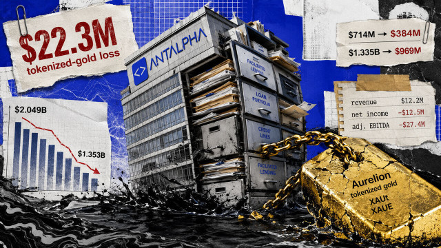 Tether-backed Antalpha's loan TVL declined $696 million as its gold bet returned a $22 million loss