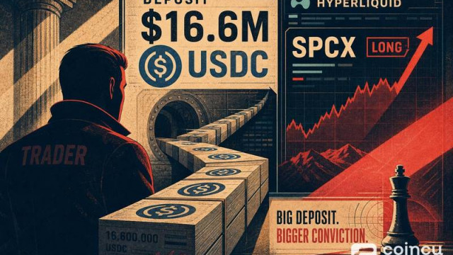 Trader Deposits $16.6M USDC Into Hyperliquid, Goes Long SPCX