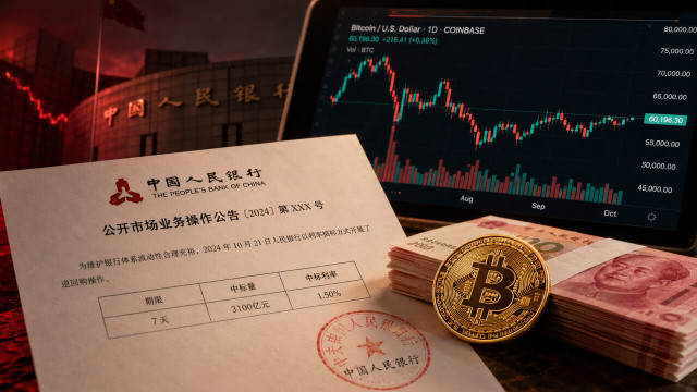 China issues $44B cash injection giving Bitcoin bulls a new signal as fear grips market