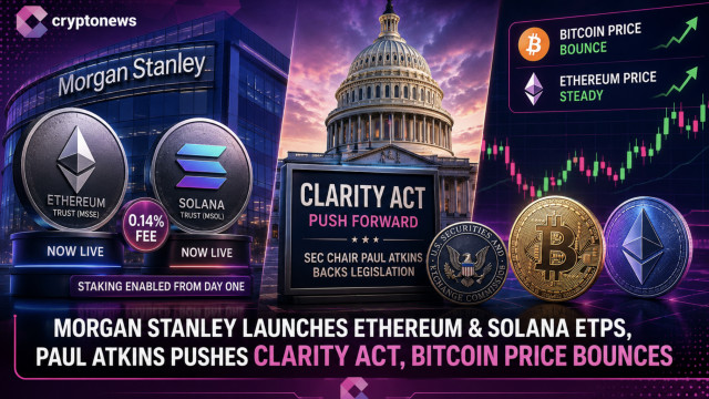 Crypto News, July 29: Morgan Stanley Launches Ethereum and Solana ETPs, Paul Atkins Pushes Clarity Act, Bitcoin Price Bounces