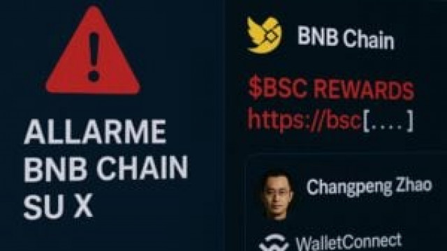 BNB Chain alert on X: CZ warning, $BSC link, and wallet risk