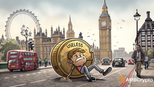Assessing Useless Coin's 12% price dip below KEY support