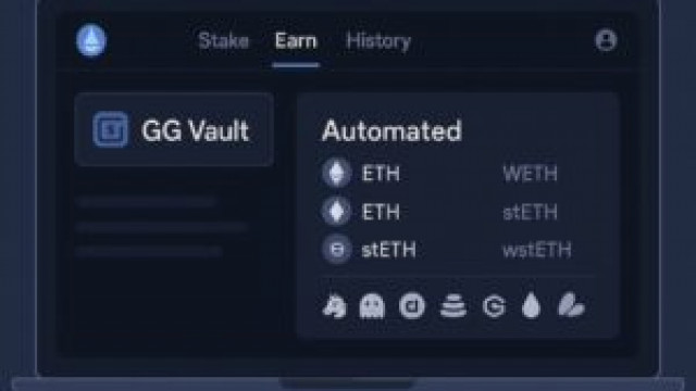 Lido launches GG Vault: automated DeFi yields on ETH, WETH, stETH, and wstETH in the Earn tab