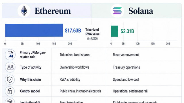 JPMorgan khai thác Ethereum và Solana để xây dựng kho tiền mặt của tổ chức